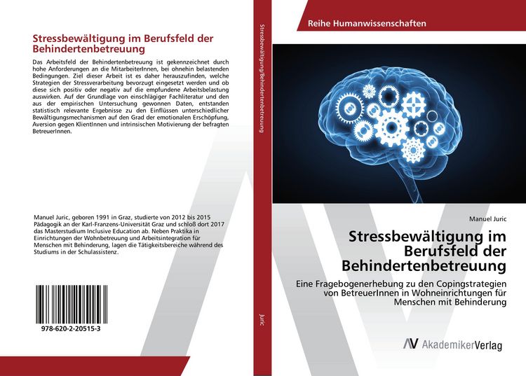 Produktbild: Stressbew&auml;ltigung im Berufsfeld der Behindertenbetreuung