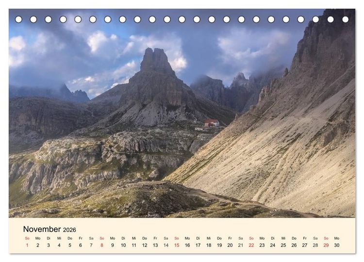 Produktbild: Sextner Dolomiten (Tischkalender 2026 DIN A5 quer), CALVENDO Monatskalender