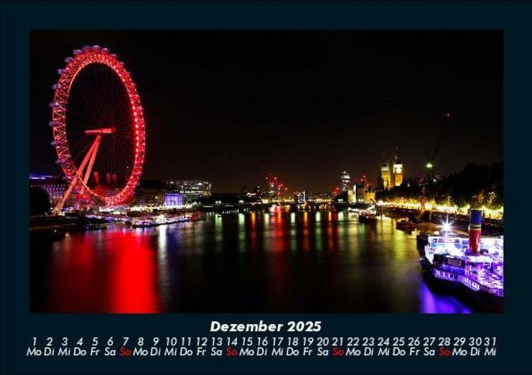 Produktbild: London 2025 Fotokalender DIN A5