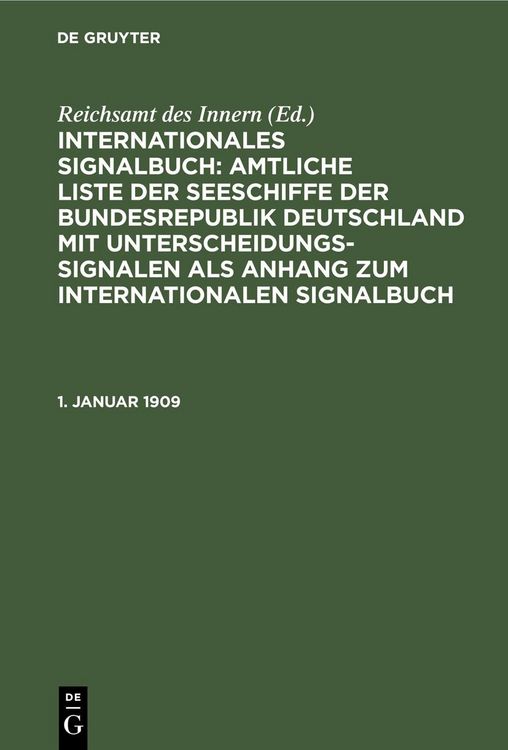 Produktbild: 1. Januar 1909