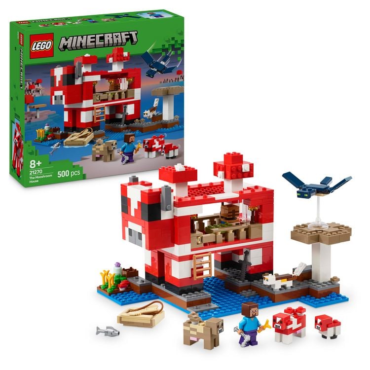 Produktbild: LEGO Minecraft 21270 Das Pilzkuh-Haus, Spielzeug und Gamer Geschenk