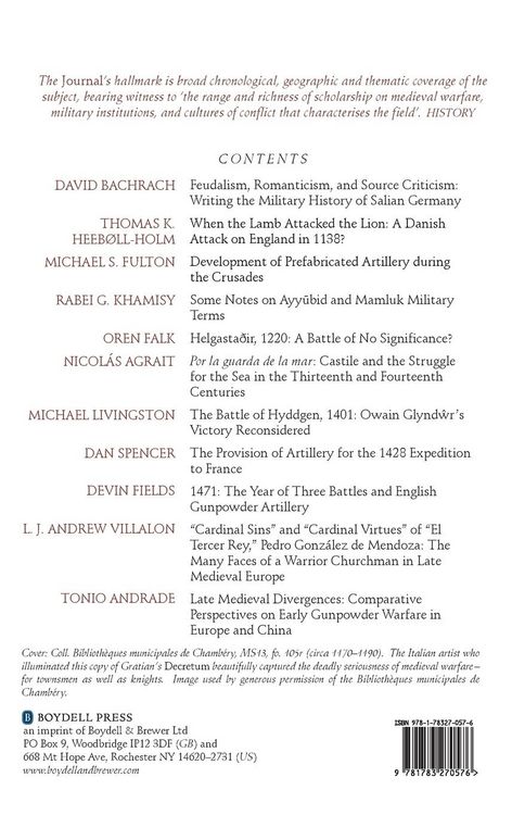 Produktbild: Journal of Medieval Military History