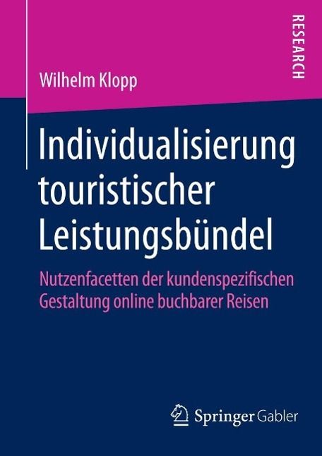 Produktbild: Individualisierung touristischer Leistungsb&uuml;ndel