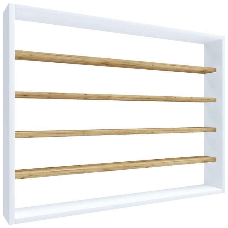 Produktbild: Holz Wandregal Gew&uuml;rzregal Regal K&uuml;che Esaldi L