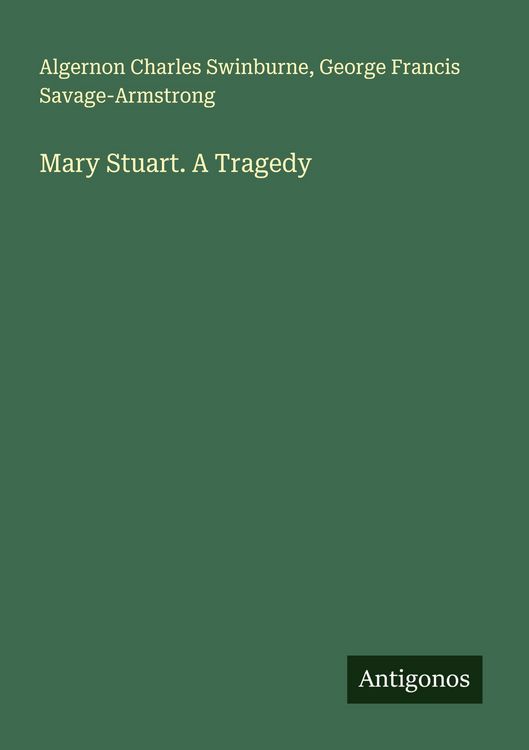 Produktbild: Mary Stuart. A Tragedy
