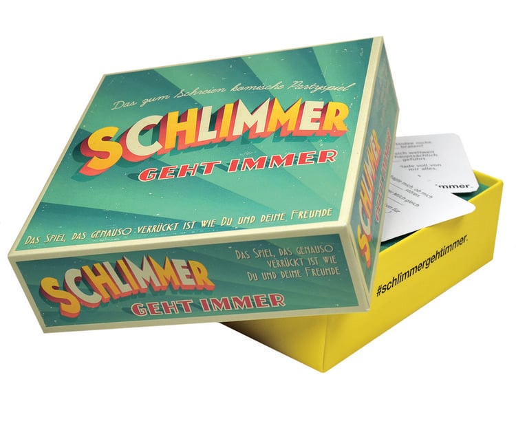 Produktbild: Pegasus - Schlimmer geht immer, Das zum schreien komische Partyspiel, Kartenspiel