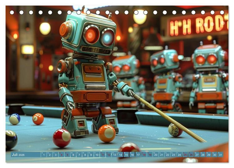 Produktbild: Neues aus dem Roboter Sport Club (Tischkalender 2026 DIN A5 quer), CALVENDO Monatskalender