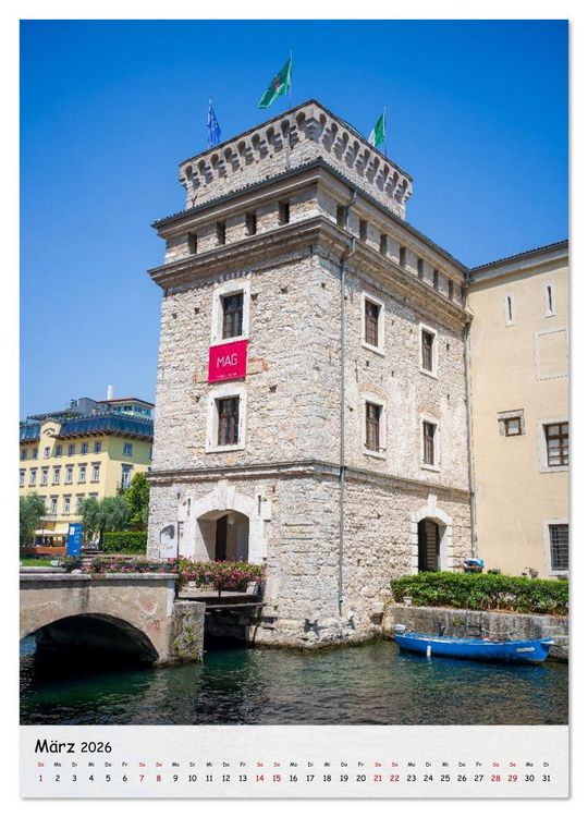 Produktbild: Riva del Garda ... und die Ponalestra&szlig;e (Wandkalender 2026 DIN A3 hoch), CALVENDO Monatskalender