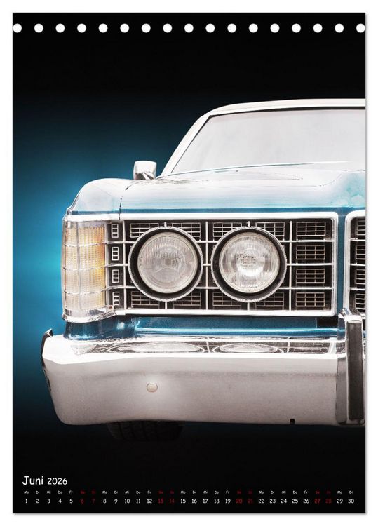 Produktbild: Amerikanische Autos 1950er bis 1980er Favoriten (Tischkalender 2026 DIN A5 hoch), CALVENDO Monatskalender