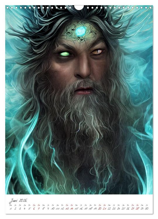 Produktbild: Dark Fantasy Art - Helden und Monster (Wandkalender 2026 DIN A3 hoch), CALVENDO Monatskalender