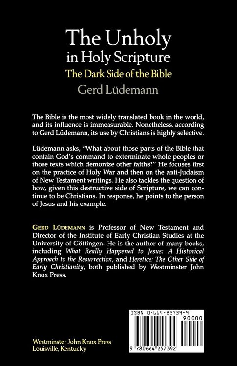 Produktbild: The Unholy in Holy Scripture