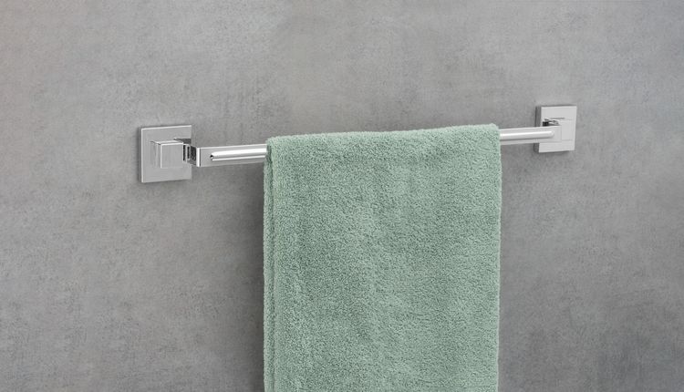 Produktbild: Vacuum-Loc&reg; Badetuchstange Uno Mod. Quadro Edelstahl, Befestigen ohne bohren