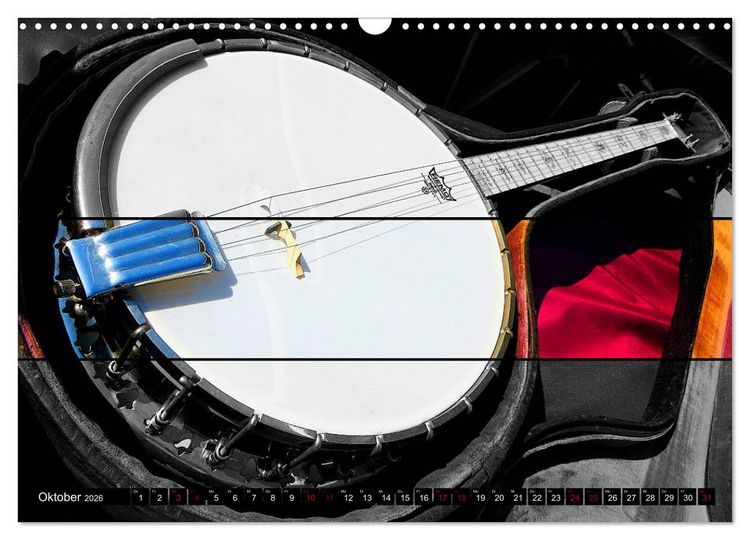 Produktbild: Klangbilder des Blues (Wandkalender 2026 DIN A3 quer), CALVENDO Monatskalender