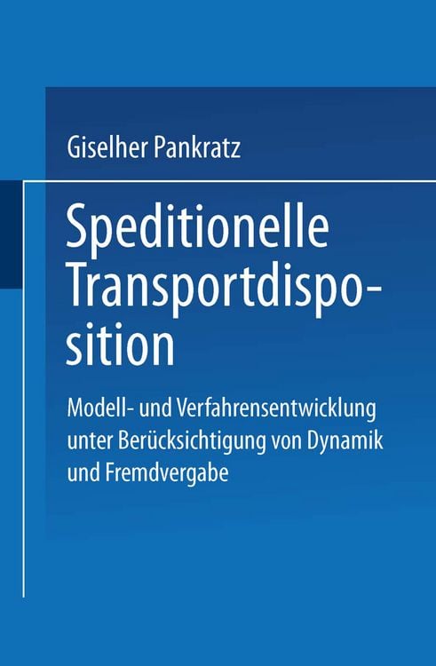 Produktbild: Speditionelle Transportdisposition