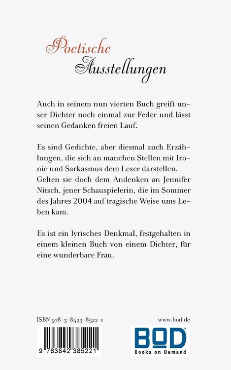 Produktbild: Poetische Ausstellungen