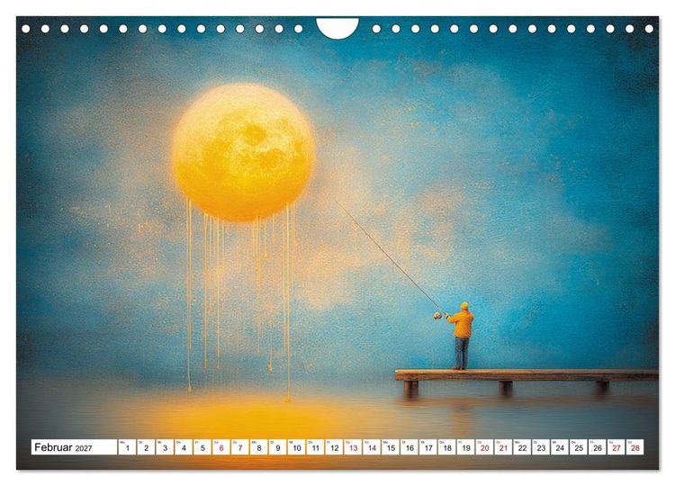 Produktbild: Fantastische F&auml;nge Die Kunst, das Unm&ouml;gliche zu angeln (Wandkalender 2027 DIN A4 quer), CALVENDO Monatskalender
