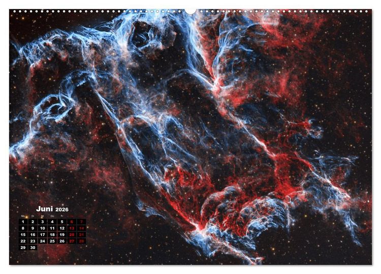 Produktbild: InfinityAstro - die Unendlichkeit im Bild - Astrofotos von Roland Schliessus (Wandkalender 2026 DIN A2 quer), CALVENDO Monatskalender