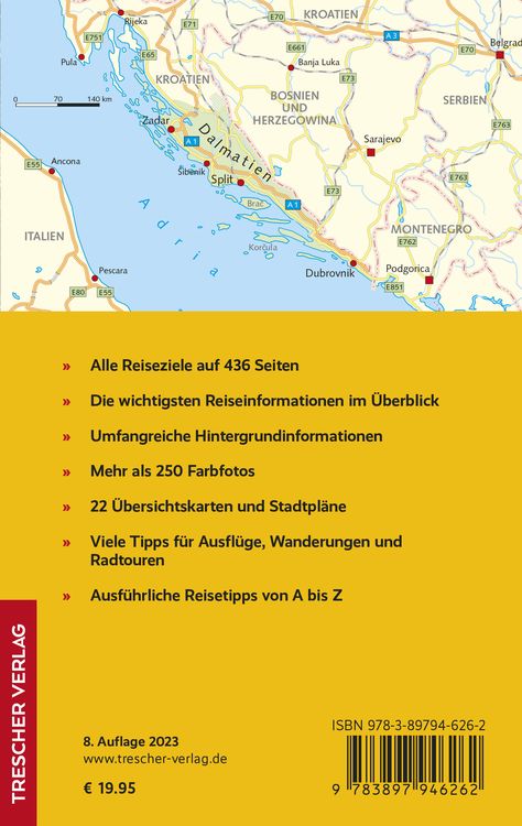 Produktbild: TRESCHER Reisef&uuml;hrer Dalmatien