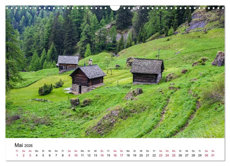 Produktbild: Valle Maggia - Entdecken Sie das Maggiatal im Tessin (Wandkalender 2026 DIN A3 quer), CALVENDO Monatskalender