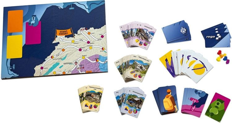 Produktbild: Das grosse Schweizer H&uuml;ttenspiel/Le grand jeu des cabanes suisses