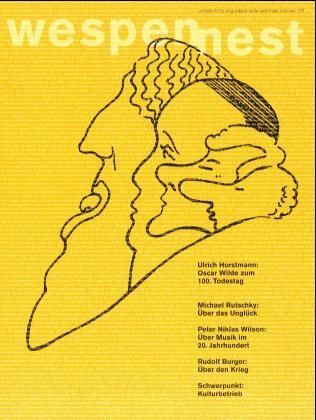 Produktbild: Wespennest. Zeitschrift f&uuml;r brauchbare Texte und Bilder / Kulturbetrieb