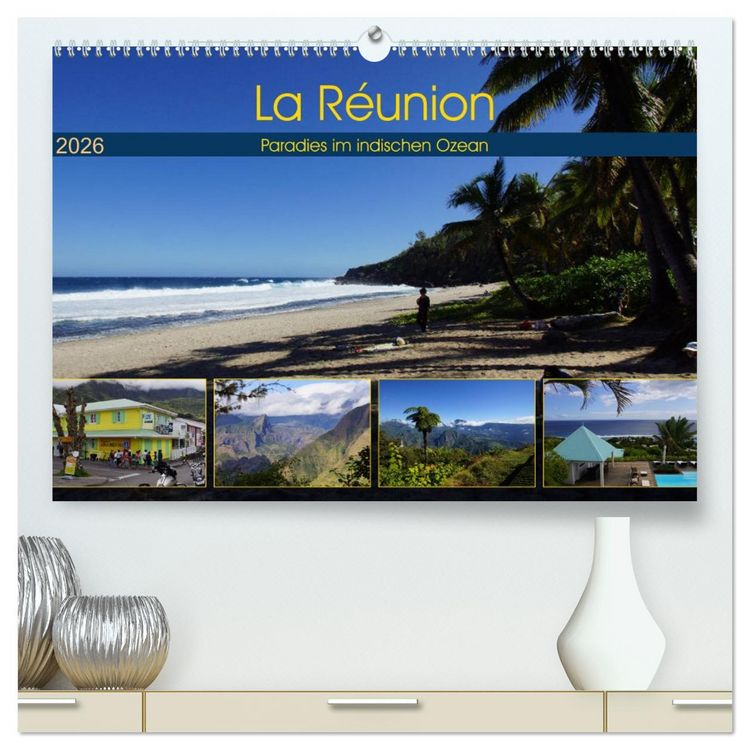 Produktbild: La R&eacute;union - Paradies im indischen Ozean (hochwertiger Premium Wandkalender 2026 DIN A2 quer), Kunstdruck in Hochglanz