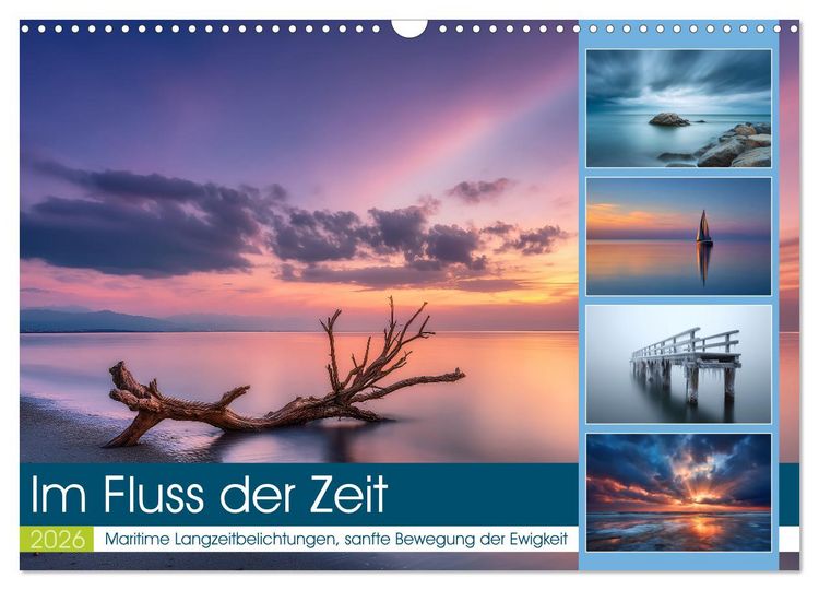 Produktbild: Im Fluss der Zeit (Wandkalender 2026 DIN A3 quer), CALVENDO Monatskalender