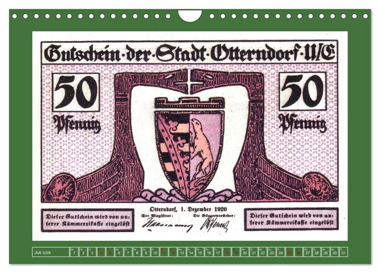 Produktbild: 625 Jahre Otterndorf - Gr&uuml;ne Stadt am Meer (Wandkalender 2026 DIN A4 quer), CALVENDO Monatskalender