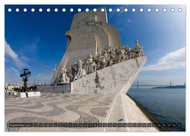 Produktbild: Lissabon &ndash; Portugals Metropole (Tischkalender 2026 DIN A5 quer), CALVENDO Monatskalender