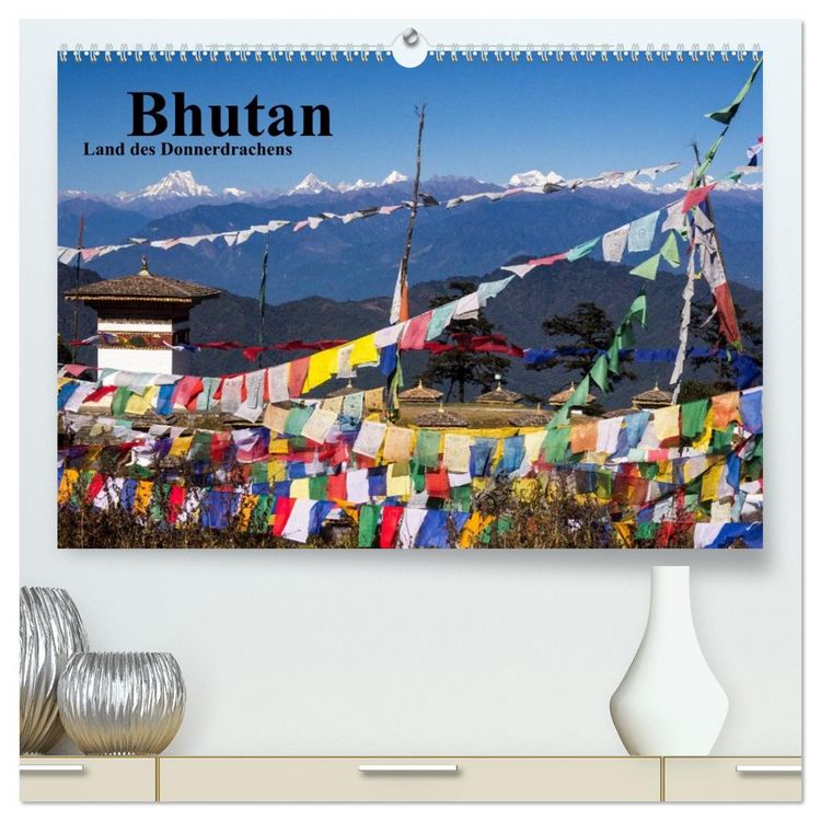 Produktbild: Bhutan 2026 - Land des Donnerdrachens (hochwertiger Premium Wandkalender 2026 DIN A2 quer), Kunstdruck in Hochglanz
