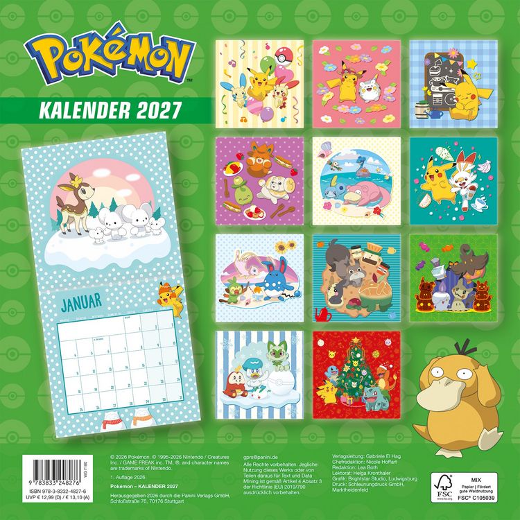 Produktbild: Pok&eacute;mon: Kalender 2027