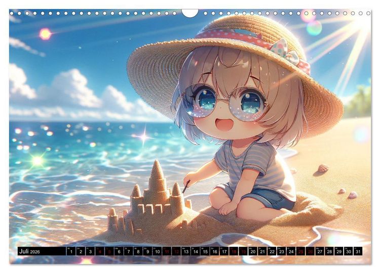 Produktbild: Anime Seasons: Ein Kalender voller lebendiger Manga-Szenen (Wandkalender 2026 DIN A3 quer), CALVENDO Monatskalender