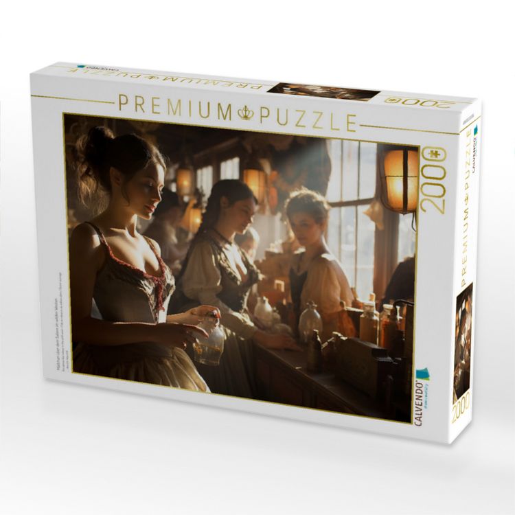 Produktbild: CALVENDO Puzzle M&auml;dchen &uuml;ber dem Saloon im wilden Westen | 2000 Teile Lege-Gr&ouml;&szlig;e 90x67cm Foto-Puzzle f&uuml;r gl&uuml;ckliche Stunden