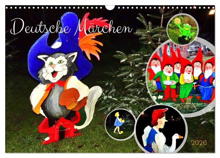 Produktbild: Deutsche M&auml;rchen (Wandkalender 2026 DIN A3 quer), CALVENDO Monatskalender