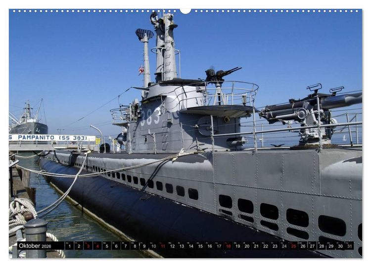 Produktbild: U-Boote - Milit&auml;rische Unget&uuml;me (hochwertiger Premium Wandkalender 2026 DIN A2 quer), Kunstdruck in Hochglanz