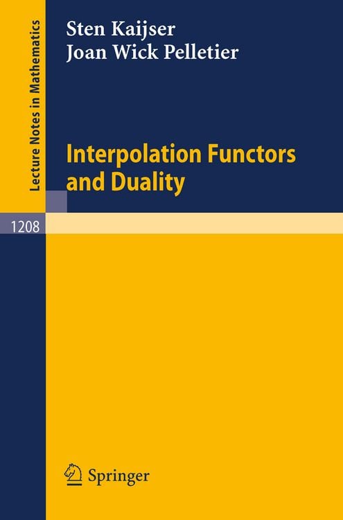Produktbild: Interpolation Functors and Duality