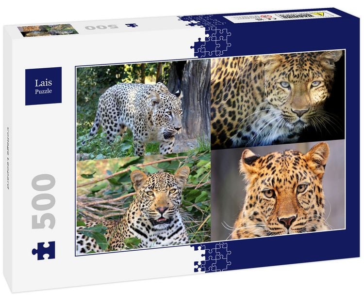 Produktbild: Lais Puzzle Collage Leopard 500 Teile