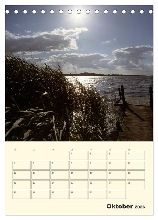 Produktbild: Usedom (Tischkalender 2026 DIN A5 hoch), CALVENDO Monatskalender
