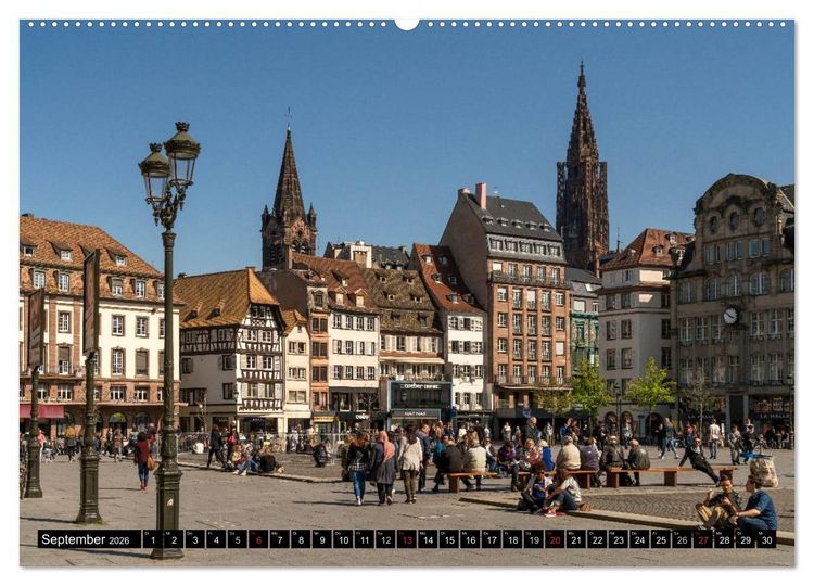 Produktbild: Frankreich - Strasbourg (Wandkalender 2026 DIN A2 quer), CALVENDO Monatskalender