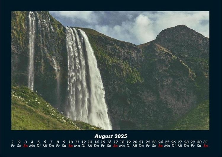 Produktbild: Wasserf&auml;lle 2025 Fotokalender DIN A4