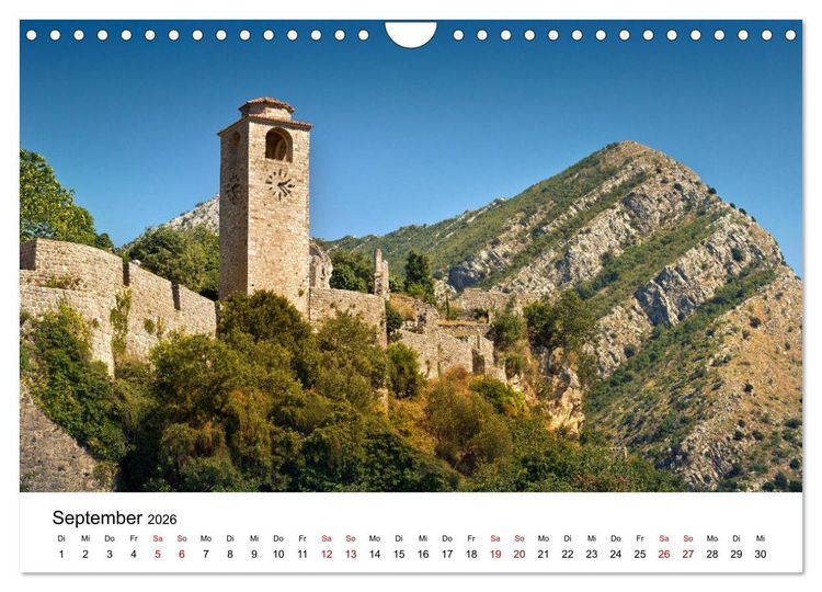 Produktbild: Montenegro - Im Land der schwarzen Berge (Wandkalender 2026 DIN A4 quer), CALVENDO Monatskalender