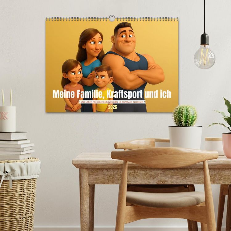 Produktbild: Meine Familie, Kraftsport und ich (Wandkalender 2026 DIN A3 quer), CALVENDO Monatskalender