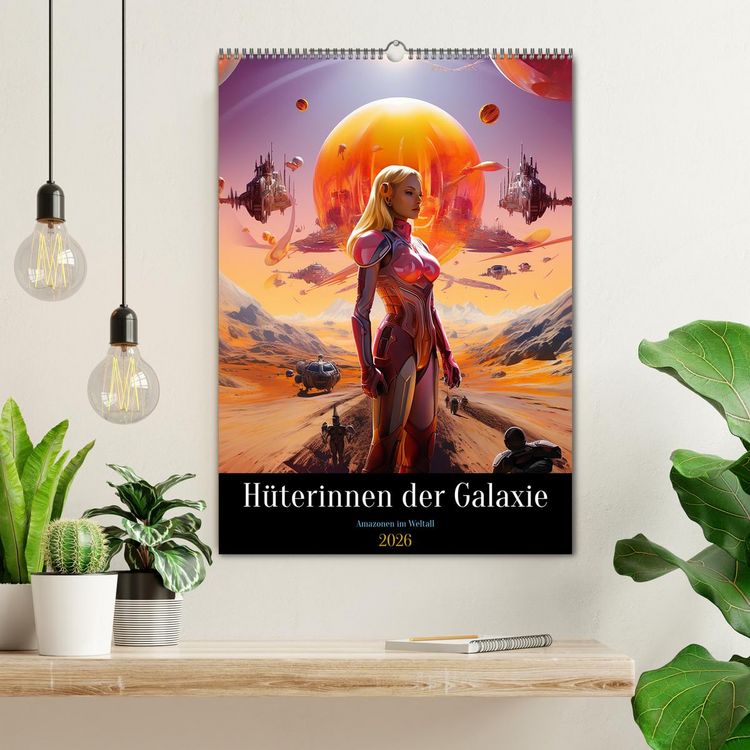 Produktbild: H&uuml;terinnen der Galaxie (Wandkalender 2026 DIN A2 hoch), CALVENDO Monatskalender