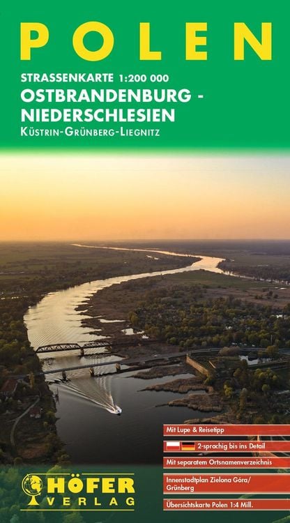 Produktbild: H&ouml;fer Stra&szlig;enkarte PL 002 Polen - Ostbrandenburg, Niederschlesien 1:200.000