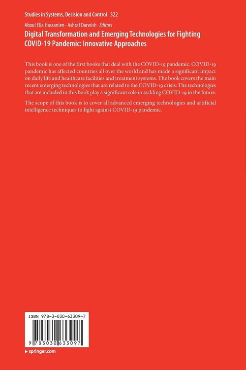 Produktbild: Digital Transformation and Emerging Technologies for Fighting COVID-19 Pandemic: Innovative Approaches