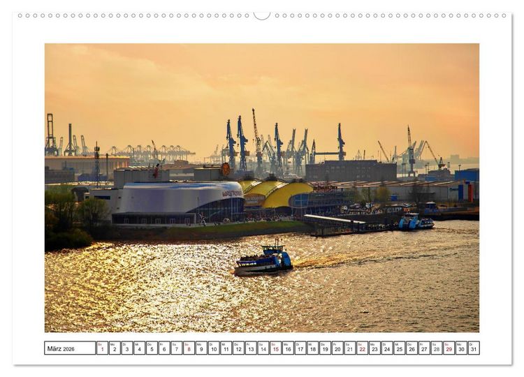 Produktbild: Hamburg sehen, f&uuml;hlen und lieben (hochwertiger Premium Wandkalender 2026 DIN A2 quer), Kunstdruck in Hochglanz
