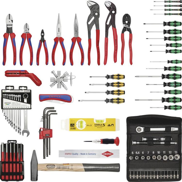 Produktbild: Knipex 00 21 37M Handwerker Werkzeugkoffer best&uuml;ckt (B x H x T) 690 x 428 x 263mm