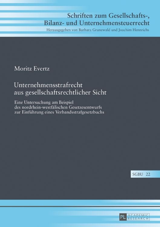 Produktbild: Unternehmensstrafrecht aus gesellschaftsrechtlicher Sicht