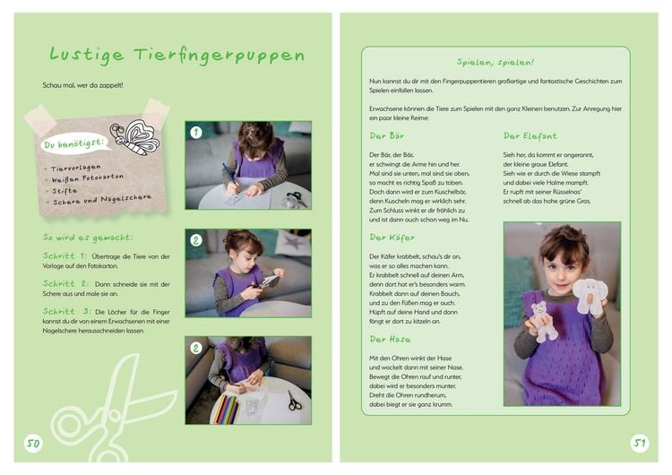 Produktbild: Spiele basteln mit den Kleinsten. 25 einfache Bastelprojekte mit Haushaltsmaterialien f&uuml;r Kinder ab 3 Jahren
