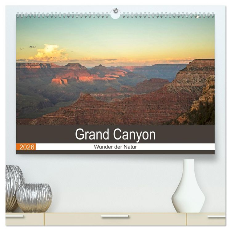 Produktbild: Grand Canyon - Wunder der Natur (hochwertiger Premium Wandkalender 2026 DIN A2 quer), Kunstdruck in Hochglanz